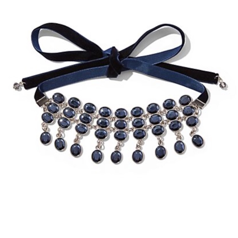 New Navy choker necklace